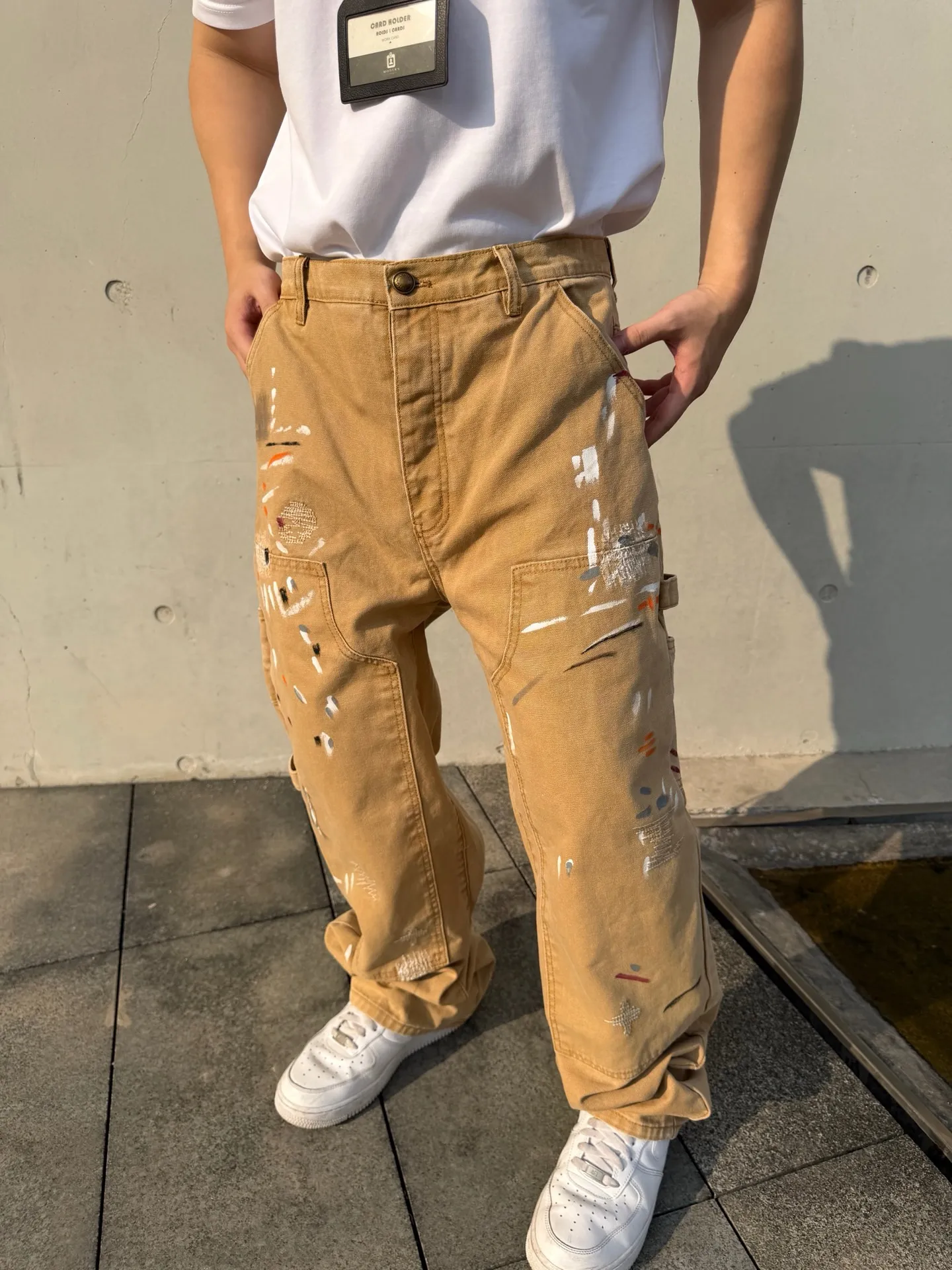 Louis Vuitton/Louis Vuitton graffiti splash suit jeans